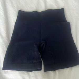 Blue workout shorts
